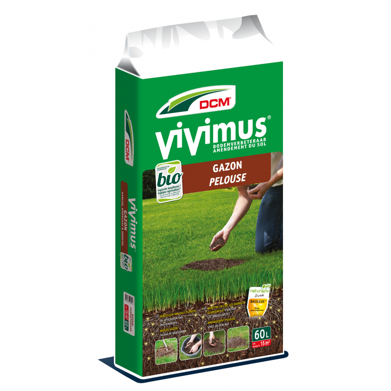 DCM Vivimus Humus voor het gras 60 L | Gardline